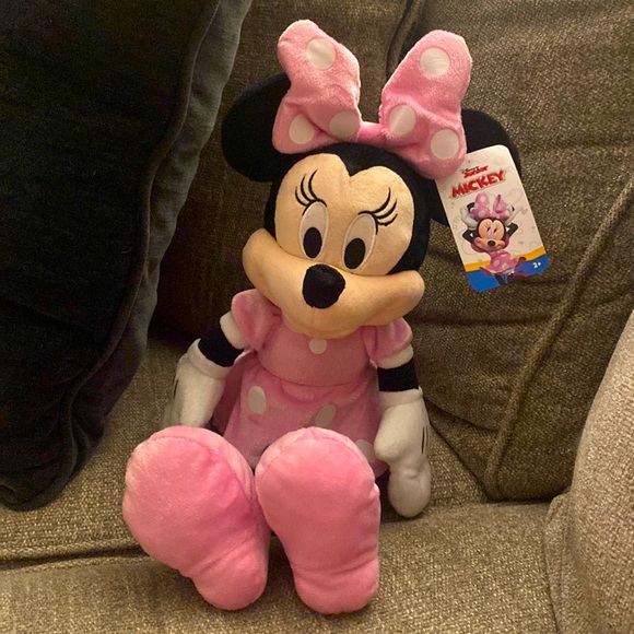 NEW Disney JuniorMinnie Mouse 17” Plush - Picture 1 of 5